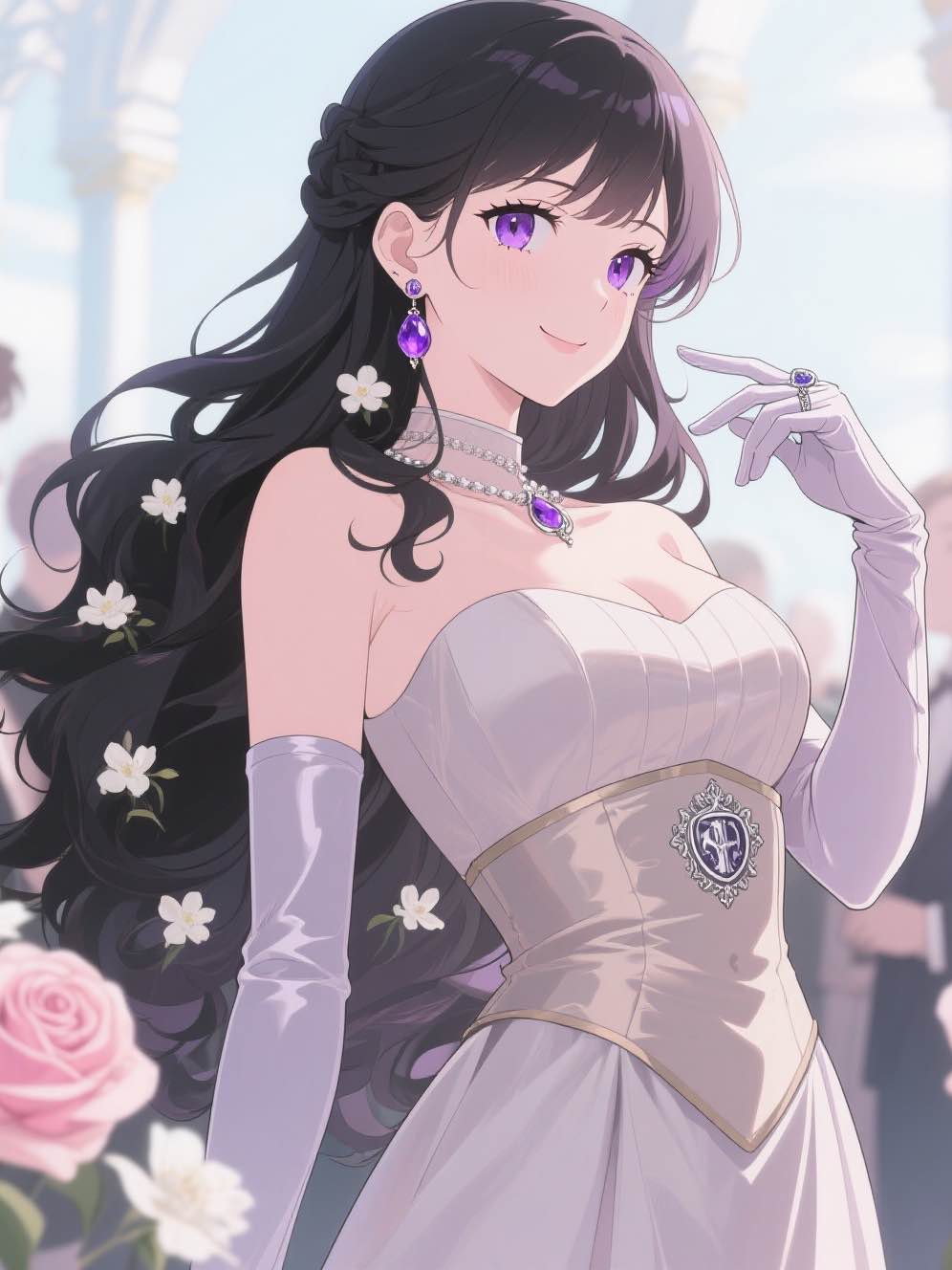 白雪庄园被轮番的贵族女孩