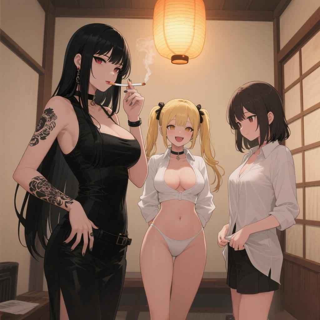 在日本生活的三个妹妹回中国了 那我必须狠狠抗日🥰