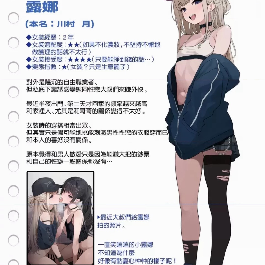 商务辣妹系男娘露娜